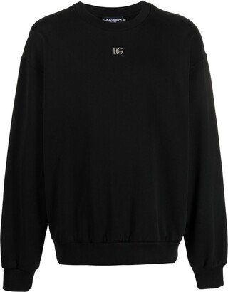 Logo-Plaque Crew-Neck Sweatshirt