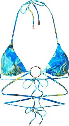 Kamari Swim Llc Skye Triangle Tie Bikini Top