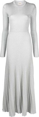 Keese metallic ribbed maxi dress