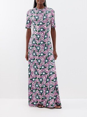 Alexa Floral-print Jersey Maxi Dress