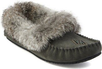 Manitobah Street Faux Fur Trimmed Slipper