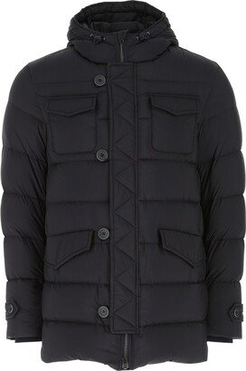 Button Detailed Puffer Jacket-AA