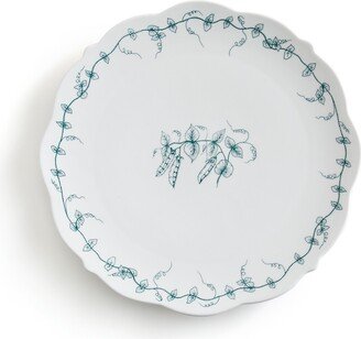 La Redoute Interieurs Set of 6 Vegelia Floral Porcelain Dinner Plates