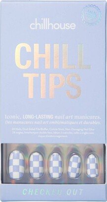 Chill Tips Nail Art Press Ons - Checked Out