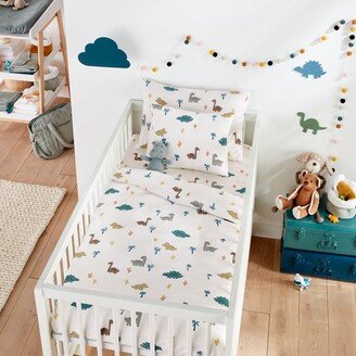 La Redoute Interieurs Dino Pop Dinosaur 100% Cotton Duvet Cover