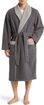 Shawl Collar Bouclé Robe