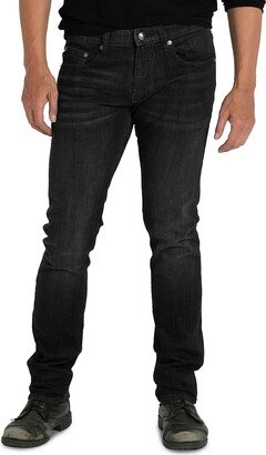 Whiskered Slim Fit Jeans