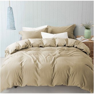 Modern Threads 3Pc Linen-Blend Duvet Set