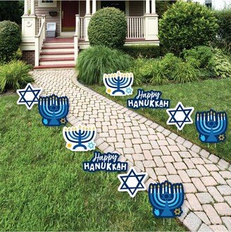 Big Dot Of Happiness Hanukkah Menorah Outdoor Lawn Chanukah Holiday Party Yard Decorations 10 Pc