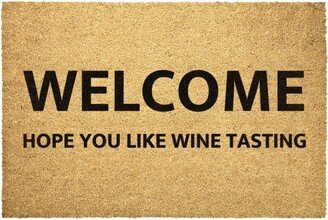 Wine Tasting Doormat Outdoor Rug Coir Door Mat Hope You Like Tasting Decor Housewarming Home Summer Winter Christmas House Gift