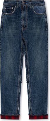 Distressed Jeans - Blue-AH