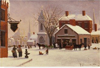 Franklin Stanwood Christmas in Connecticut Canvas Art - 15.5