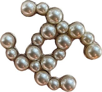 CC pearl pin & brooche-AB