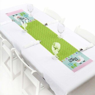 Big Dot Of Happiness Whole Llama Fun - Petite Llama Fiesta Party Paper Table Runner - 12 x 60 inches