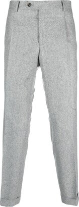 Pleated Virgin Wool Trousers