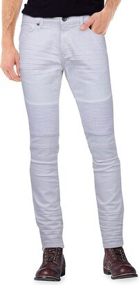 Slim Fit RIbbed Biker Jeans