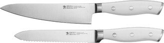 Forged Accent 2-pc Prep Knife Set - White Handle