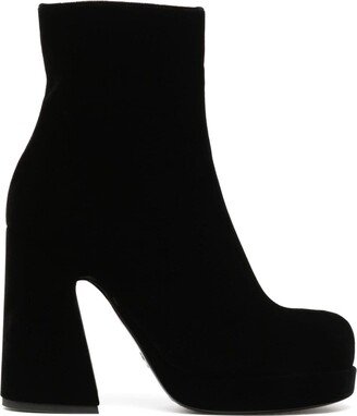 Forma 110mm velvet platform boots