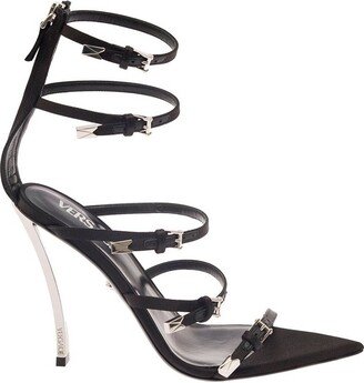 Pin-Point Buckle-Strap Fastened Sandals