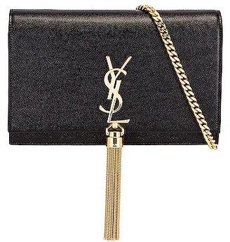 Small Kate Chain Wallet in Black