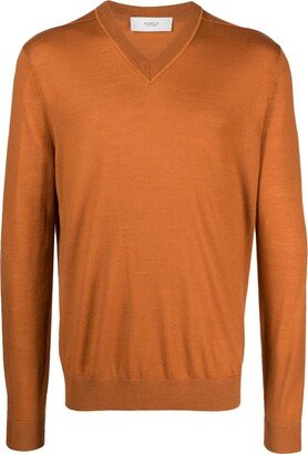 V-neck wool jumper-AO