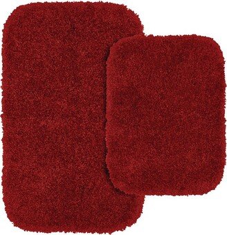 2pc Serendipity Shaggy Washable Nylon Bath Rug Set - Garland