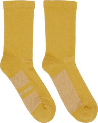 Yellow Glitter Socks