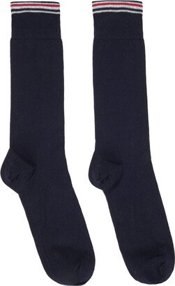 Navy Striped Socks