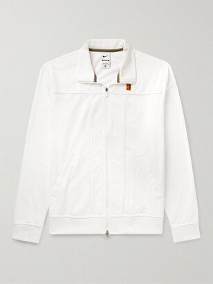 Nike Tennis Court Heritage Logo-Appliquéd Tech-Jersey Tennis Jacket