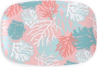 Serving Platters: Coral Springs Serving Platter, Multicolor