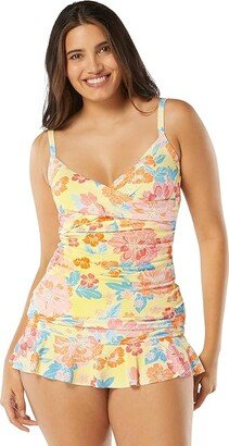 BEACH HOUSE Newport Floral Christa Wrap Tankini (Multi) Women's Swimwear