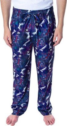 Marvel Men's Deadpool and Kittens In Space Sleep Lounge Pajama Pants (XL) Purple