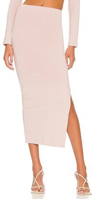 RE ONA Side Split Midi Skirt