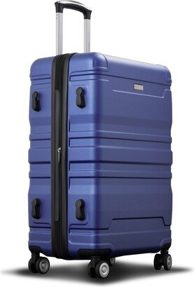 NINEDIN Expandable Luggage Sets 3 piece Side Hooks Hard Case Luggage with Spinner Wheels & TSA Lock Storage Trunks Trunk Sets, Blue