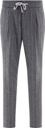 Striped Drawstring Trousers