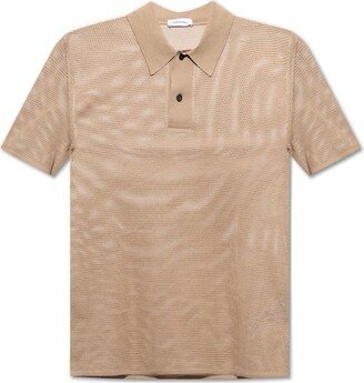 Openwork Polo Shirt