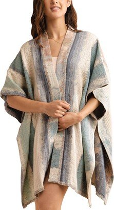 Khloe Woven Cotton Kimono-AA