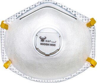 G & F Products N95 Particulate Respirator Dust Mask with Valve, Box of 10 Pieces