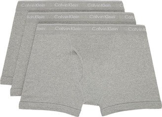 Three-Pack Gray Boxers