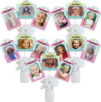 Whole Llama Fun - Fiesta Birthday Party Picture Centerpiece Sticks Photo Table Toppers 15 Pieces