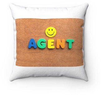 Agent Pillow - Throw Custom Cover Gift Idea Room Decor