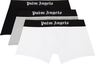 Three-Pack Multicolor Logo Boxer Briefs