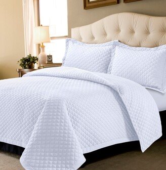 Brisbane Microfiber Solid Oversized Twin Quilt Set