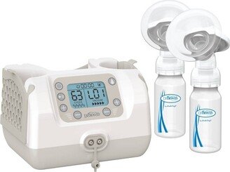 Dr. Brown's Customflow Double Electric Quiet Breast Pump with SoftShape Silicone Shields - 2ct