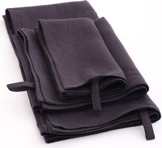 Washed Linen Towels - Kitchen Dish Towels, Absorbent & Durable