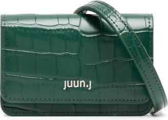 Logo-Lettering Leather Belt Bag-AB