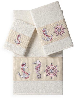 Easton 3-Piece Embellished Towel Set - Cream