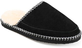 TERRITORY BOOTS Grove Genuine Shearling Lined Suede Slipper