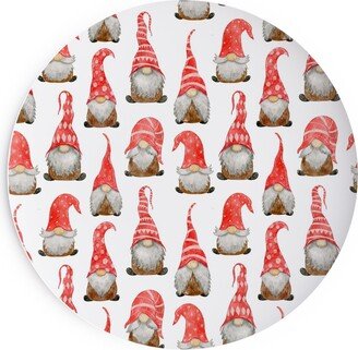 Salad Plates: My Gnomes Salad Plate, Red