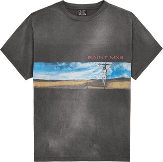 Saint Mxxxxxx Msx Printed Cotton T-shirt